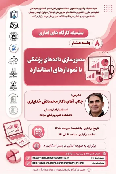 کارگاه آموزشی "مصورسازی داده‌های پزشکی با نمودارهای استاندارد" 